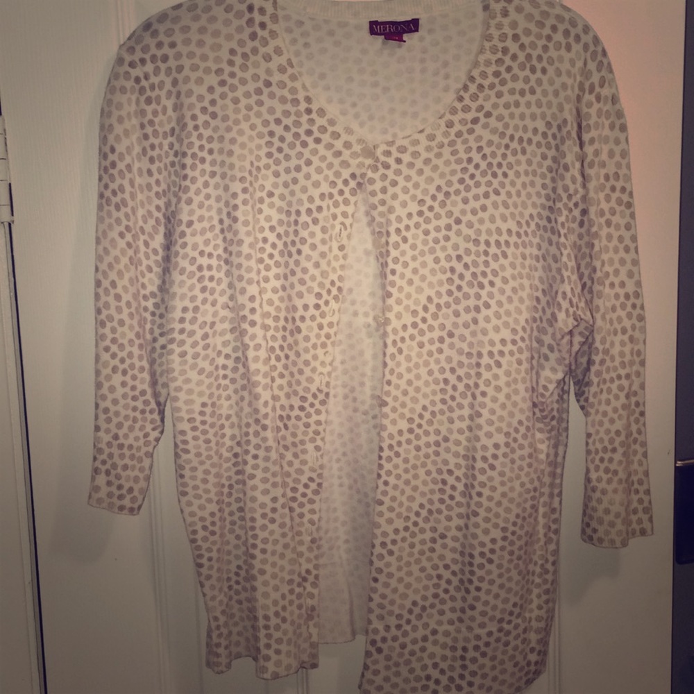White and Gray Sweater